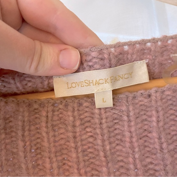 LoveShackFancy | Blush Pink Sweater - Picture 5 of 5
